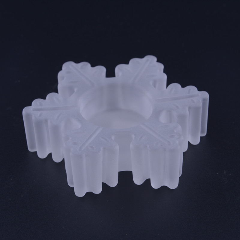 Snowflake Glass Votive Holder